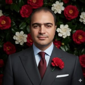 AI image prompt, NonoBanana, fashion portrait, charcoal suit, editorial lighting, Italian GQ, elegant style